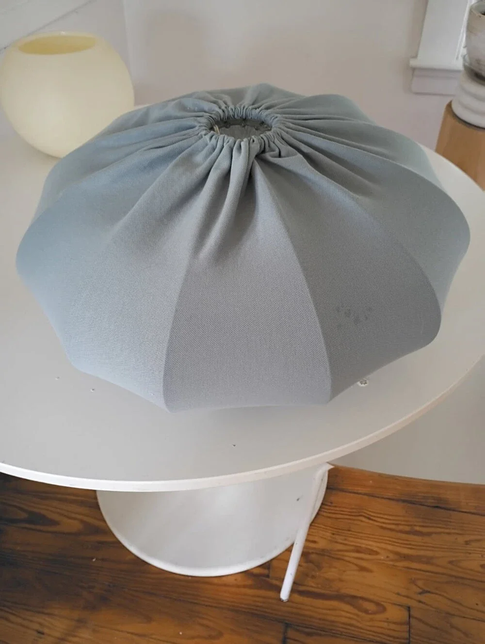 IKEA REGNSKUR Drawstring Pouf in Soft Sage Blue-Grey